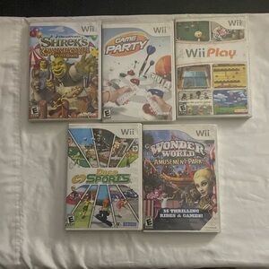 Lot of 5 Wii video games rated E